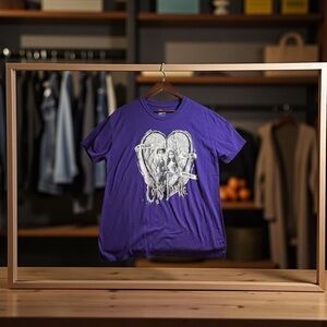 Corpse Bride Women’s Purple Graphic Short Sleeve Tee Size Large